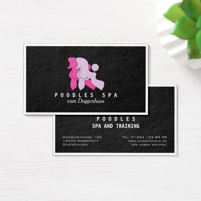 Cartes de Spa pour Poodles (Bureau)