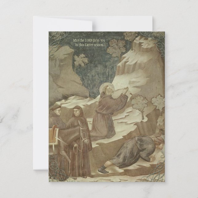 Cartes de St Francis Pâques de Giotto (Devant)