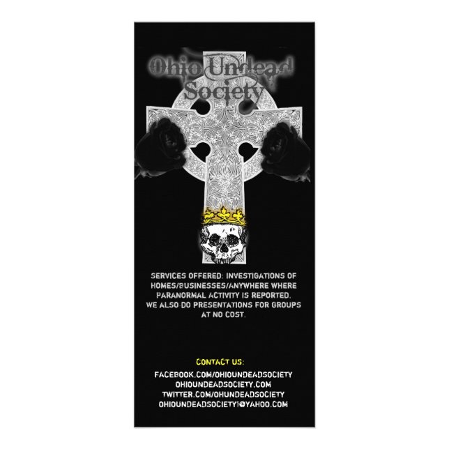 Cartes de support de société de vampires de l'Ohio (Devant)