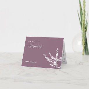 Cartes de Sympathie d'arbre simple