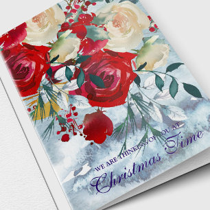 Cartes de Sympathie Noël   Bouquet de Noël