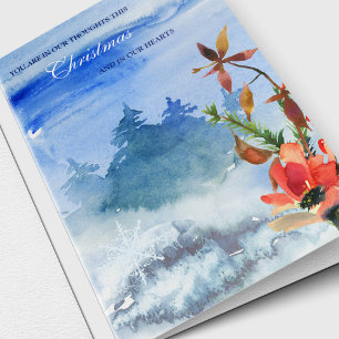 Cartes de Sympathie Noël   Dans nos pensées