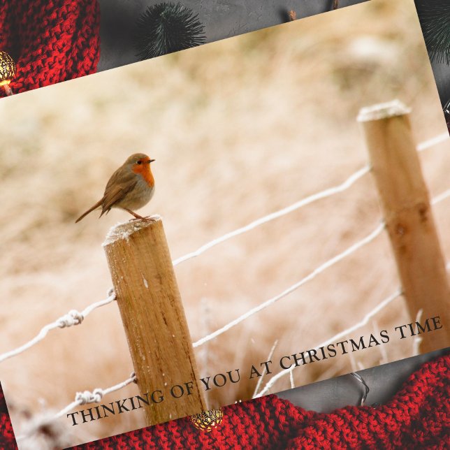 Cartes de Sympathie Noël | Pensées pacifiques (Thinking of You Christmas Memorial Remembrance Card)