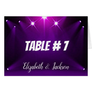 Cartes de table # 7 - Dans le feu de la rampe Mari