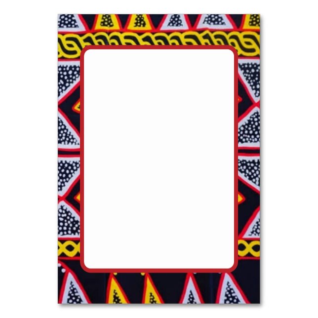 Cartes de table à motif Toghu camerounais (Par défaut)