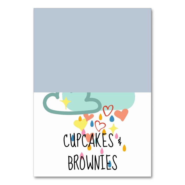 Cartes de table Baby shower pour garçons de nuage  (Par défaut)