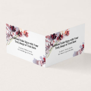 Cartes de table Boho - Numéro de Mariage Floral