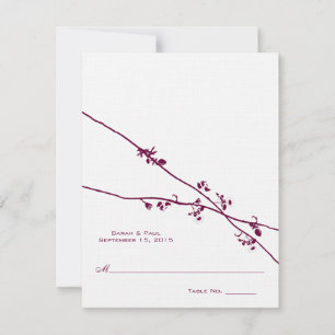 Cartes de table de mariage à monter et plier soi-m