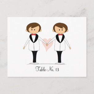 Cartes de table de Mariage de chambre et de salle