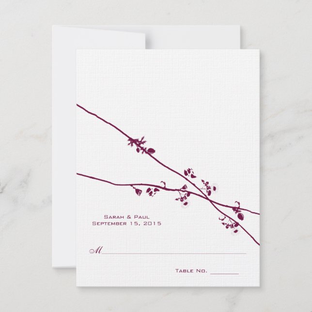 Cartes de table de mariage pour tente pliable à mo (Devant)