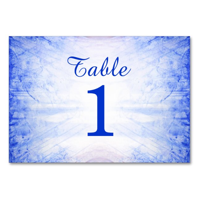 Cartes de table Mariage incendie et glace - Glace (Dos)