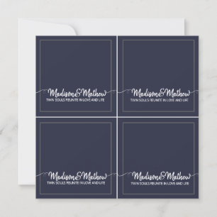 Cartes de table Mariage Twin Flame