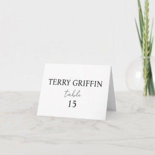 Cartes de table personnalisées pour mariage Cartes