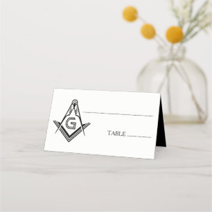 Cartes de table pliées maçonniques Décorations F