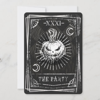Cartes de tarot invitation Halloween