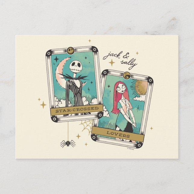 Cartes de Tarot Jack & Sally Star Crossed Lovers (Devant)
