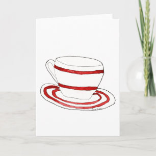 Cartes de tasse et de soucoupe