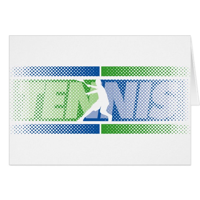 Cartes de tennis dans différentes conceptions (Devant horizontal)