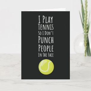 Cartes de Tennis Drôles Pour Ami Joueur Athlète Sp