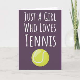 Cartes de Tennis Mignonnes Pour Filles Enfants Ell