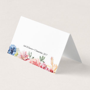 Cartes de tentes florales lumineuses Cartes de p