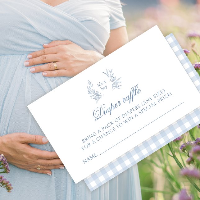 Cartes de tombola de couche pour bébé garçon Baby  (Créateur téléchargé)