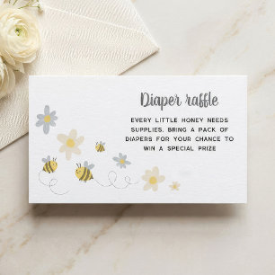 Cartes de tombola de couches Bumble Bee – Baby Sho