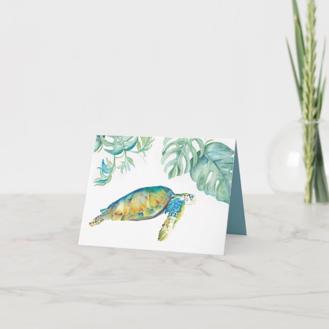 Cartes de tortues vides à l'intérieur (Devant)
