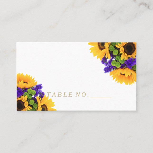 Cartes de tournesol (Devant)
