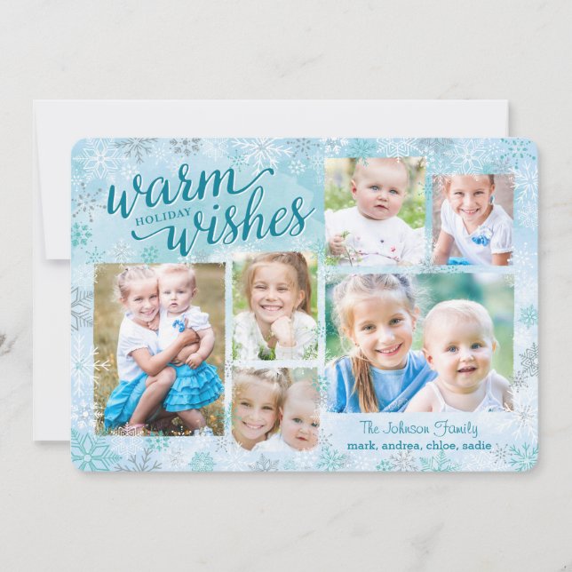 Cartes de vacances en collage Winter Whimsy (Devant)
