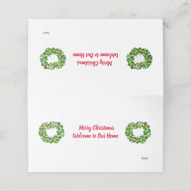 Cartes de vacances : Joyeux Noël (Extérieur déplié)