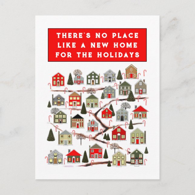 Cartes de vacances pour agents immobiliers (Devant)
