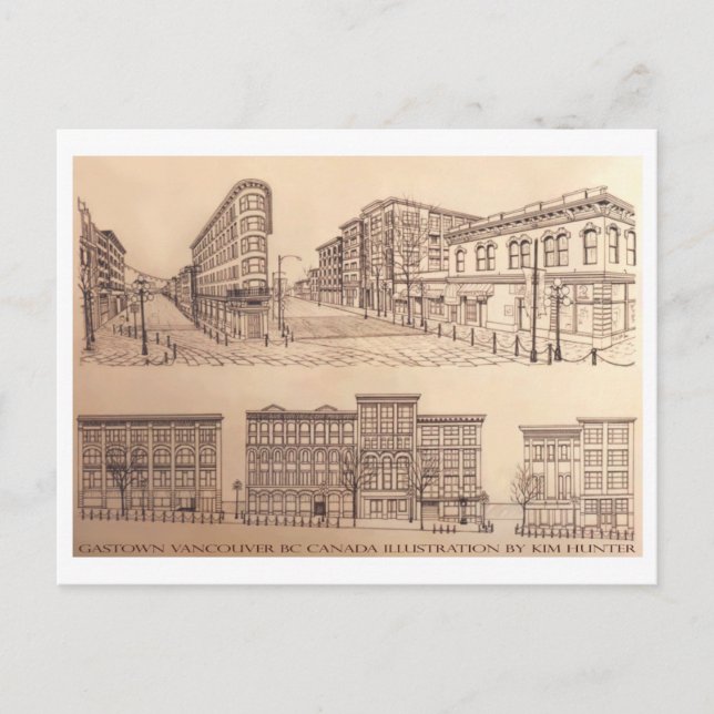 Cartes de Vancouver Gastown Art Souvenirs (Devant)