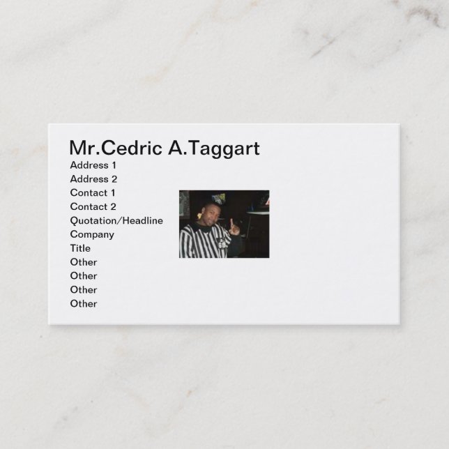 cartes de visite (Devant)