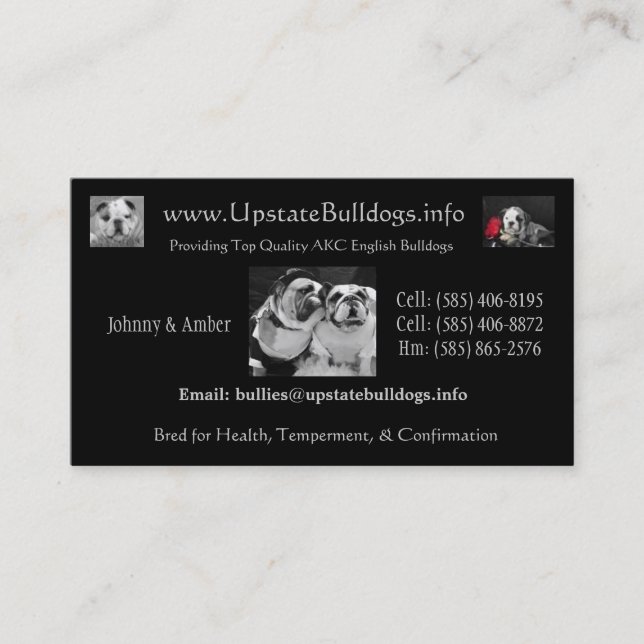 Cartes de visite… (Devant)