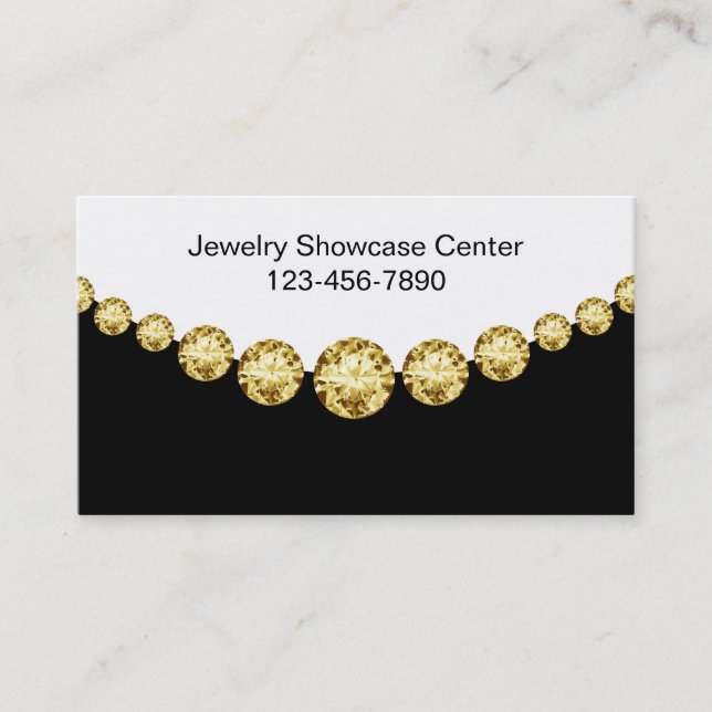 Cartes de visite à bijoux classiques (Devant)