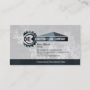 Cartes de visite à la maison de monogramme de