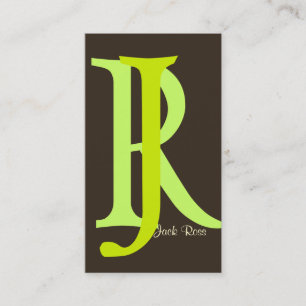 Cartes de visite à monogramme