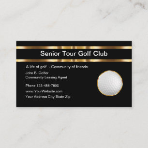 Cartes de visite à thème de golf classique