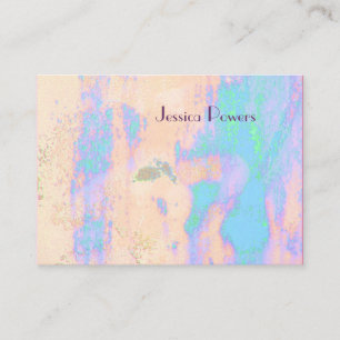Cartes de visite Abstraites modèle, peau turquoise