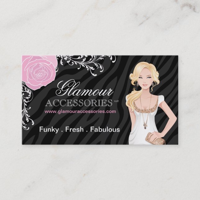 Cartes de visite accessoires de concepteur (Devant)
