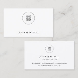 Cartes de visite Ajoutez ici le logo de l'entrepri