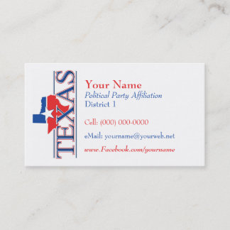 Cartes de visite américains - le Texas