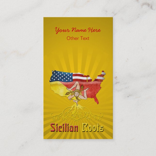 Cartes de visite américains siciliens (Devant)