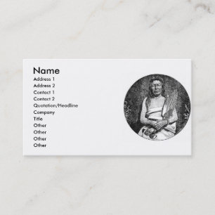 Cartes de visite amérindiens