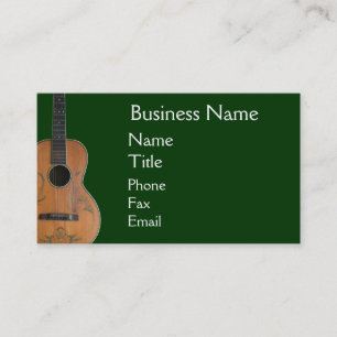 Cartes de visite antiques de guitare acoustique