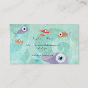 Cartes de visite aquatiques pour aquarium marin