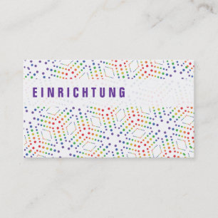 Cartes de visite arc-en-ciel