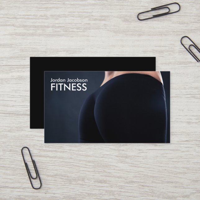 Cartes de visite arrière de la forme physique de (Devant/Arrière en situation)