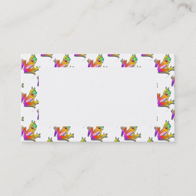 CARTES DE VISITE - ART DE POP DE GRENOUILLE (Devant)